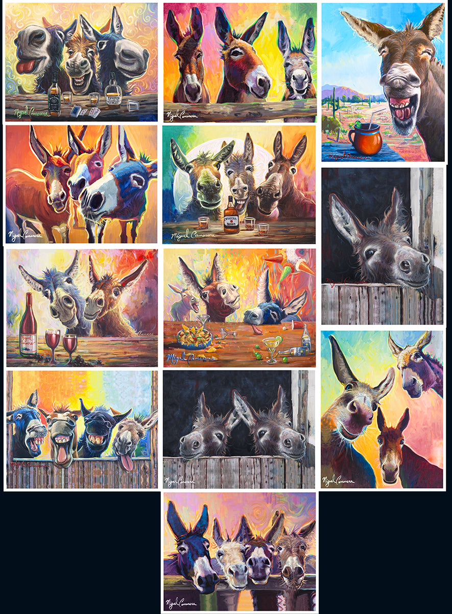 Miguel Camarena Donkey Collection – 180-Print Wholesale Bundle 1
